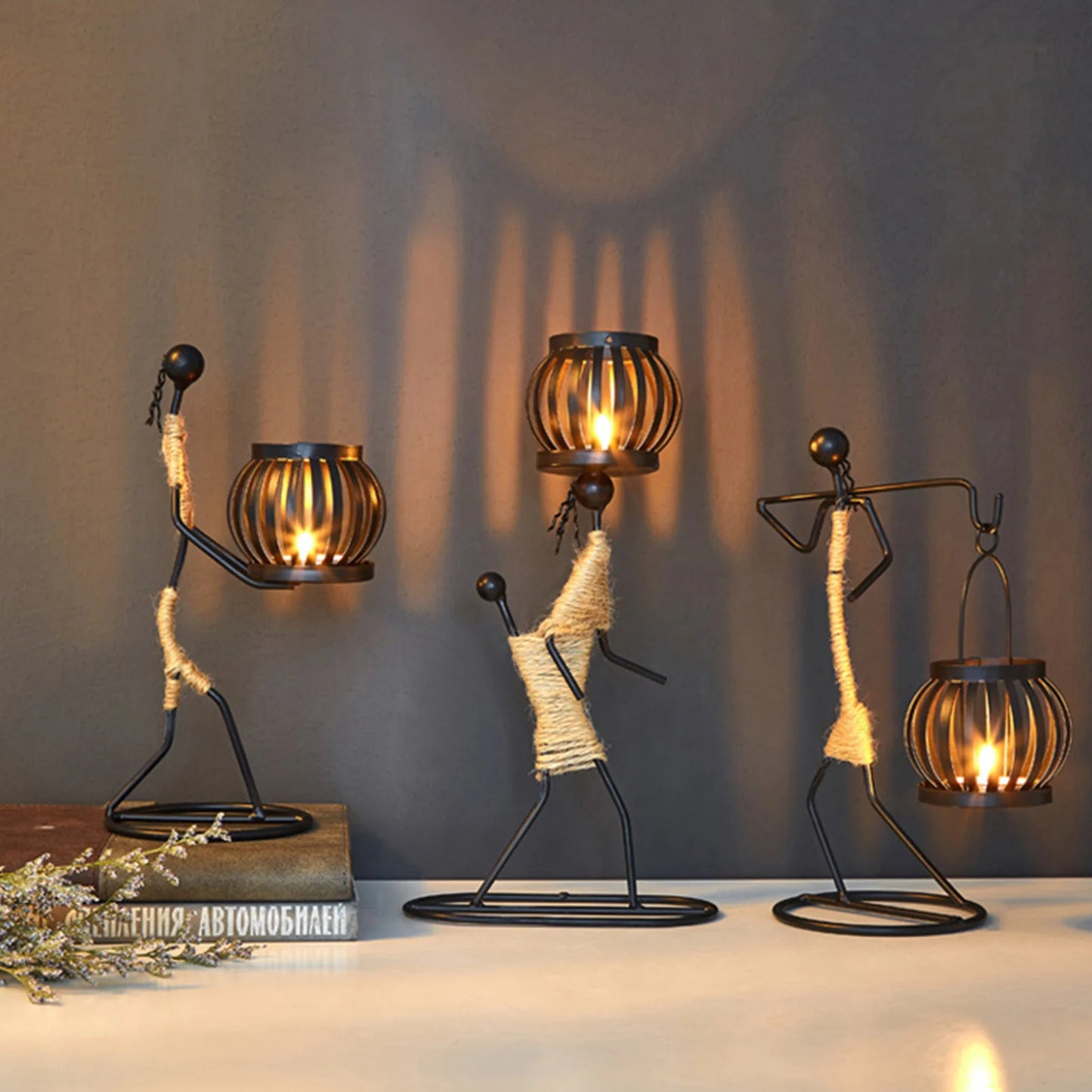 Elegant Metal Candle Holder for Home Decor - African Candlesticks for Decorative Chandeliers and Wedding Centerpieces