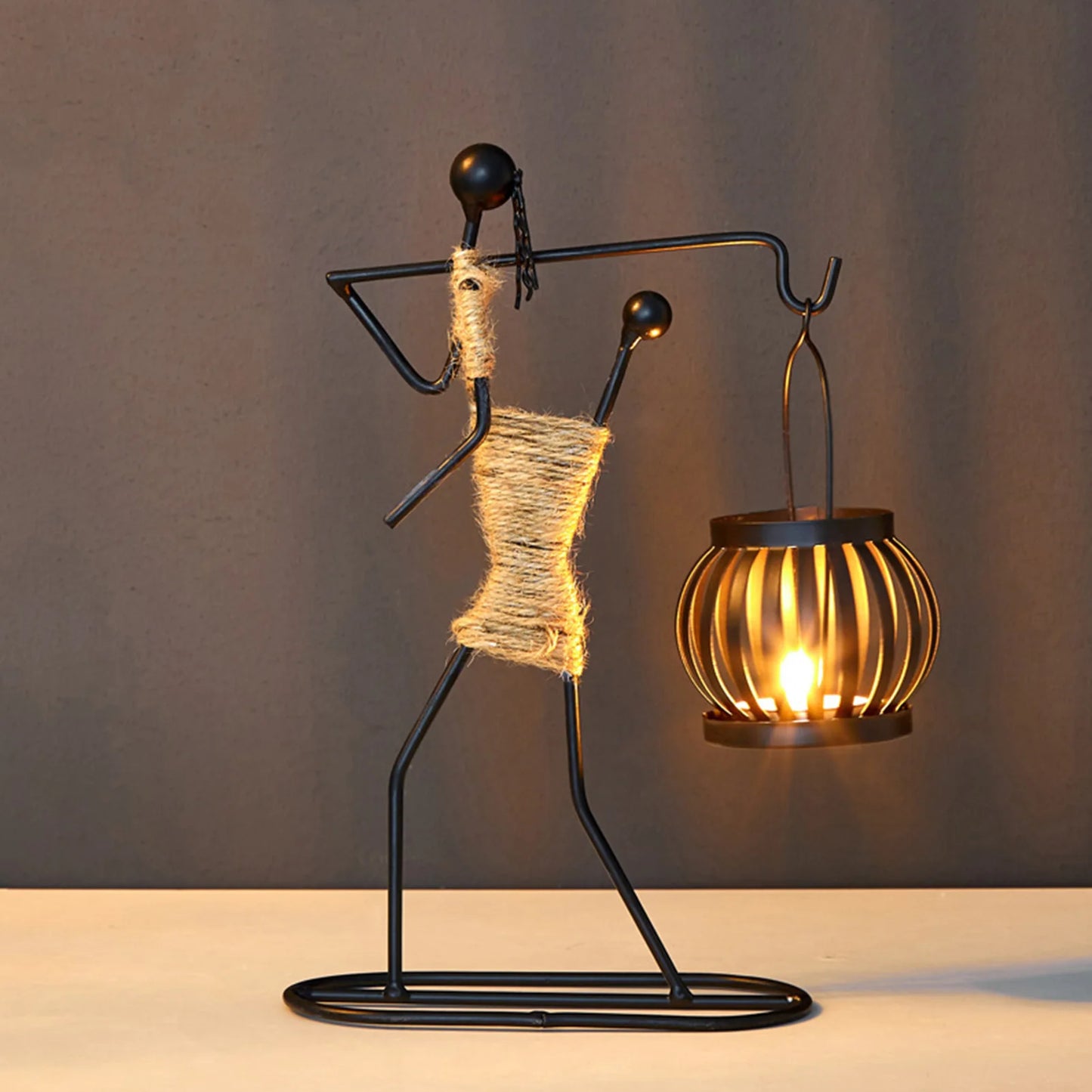 Elegant Metal Candle Holder for Home Decor - African Candlesticks for Decorative Chandeliers and Wedding Centerpieces