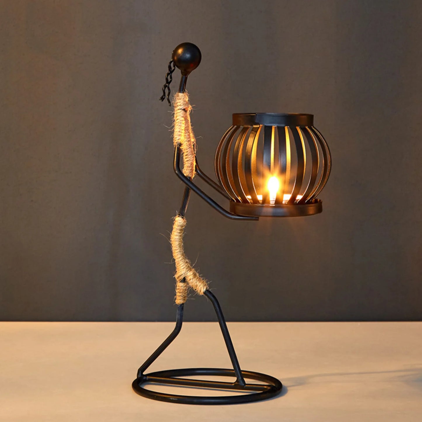 Elegant Metal Candle Holder for Home Decor - African Candlesticks for Decorative Chandeliers and Wedding Centerpieces