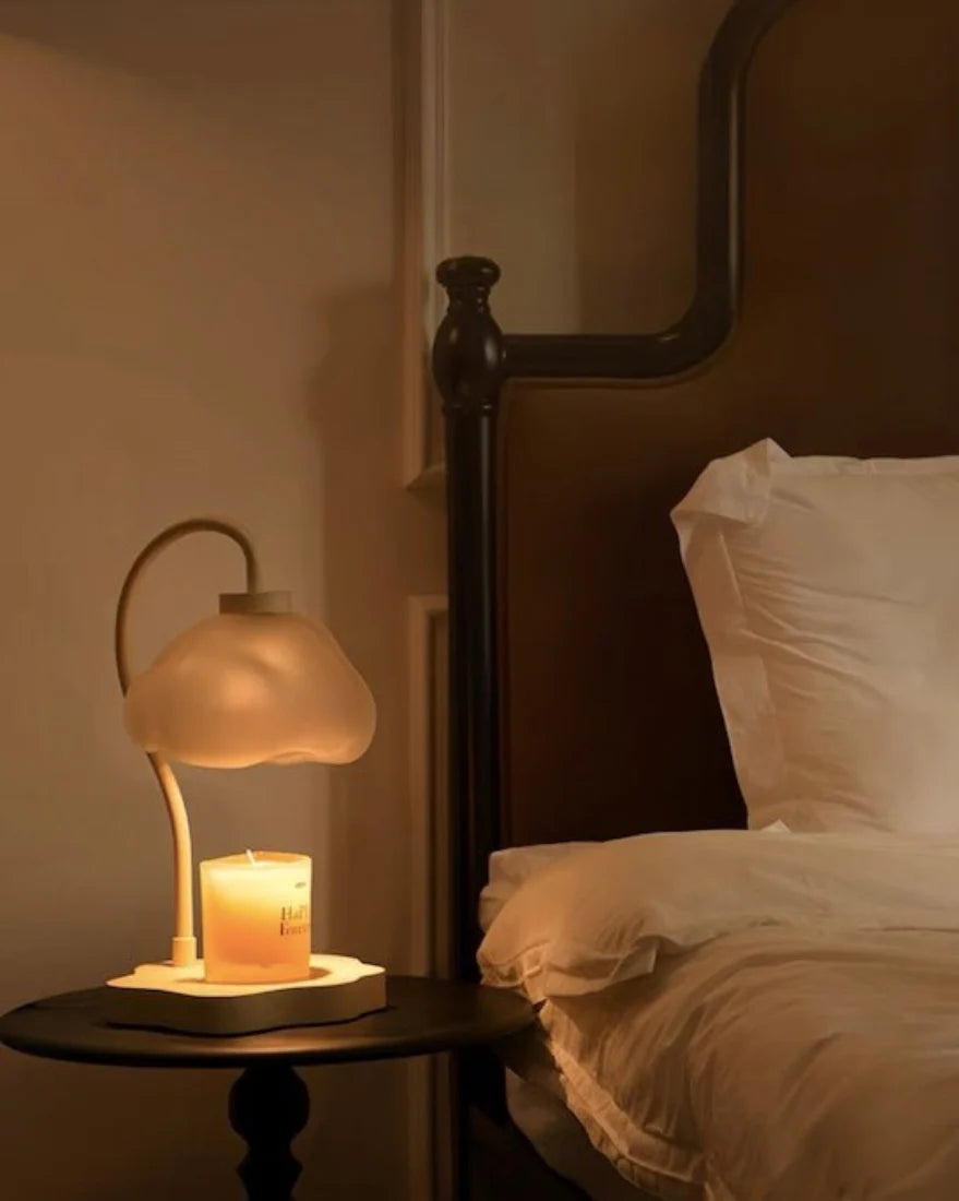 Elegant Cloud Candle Warmer Lamp with Timer for Large Candles