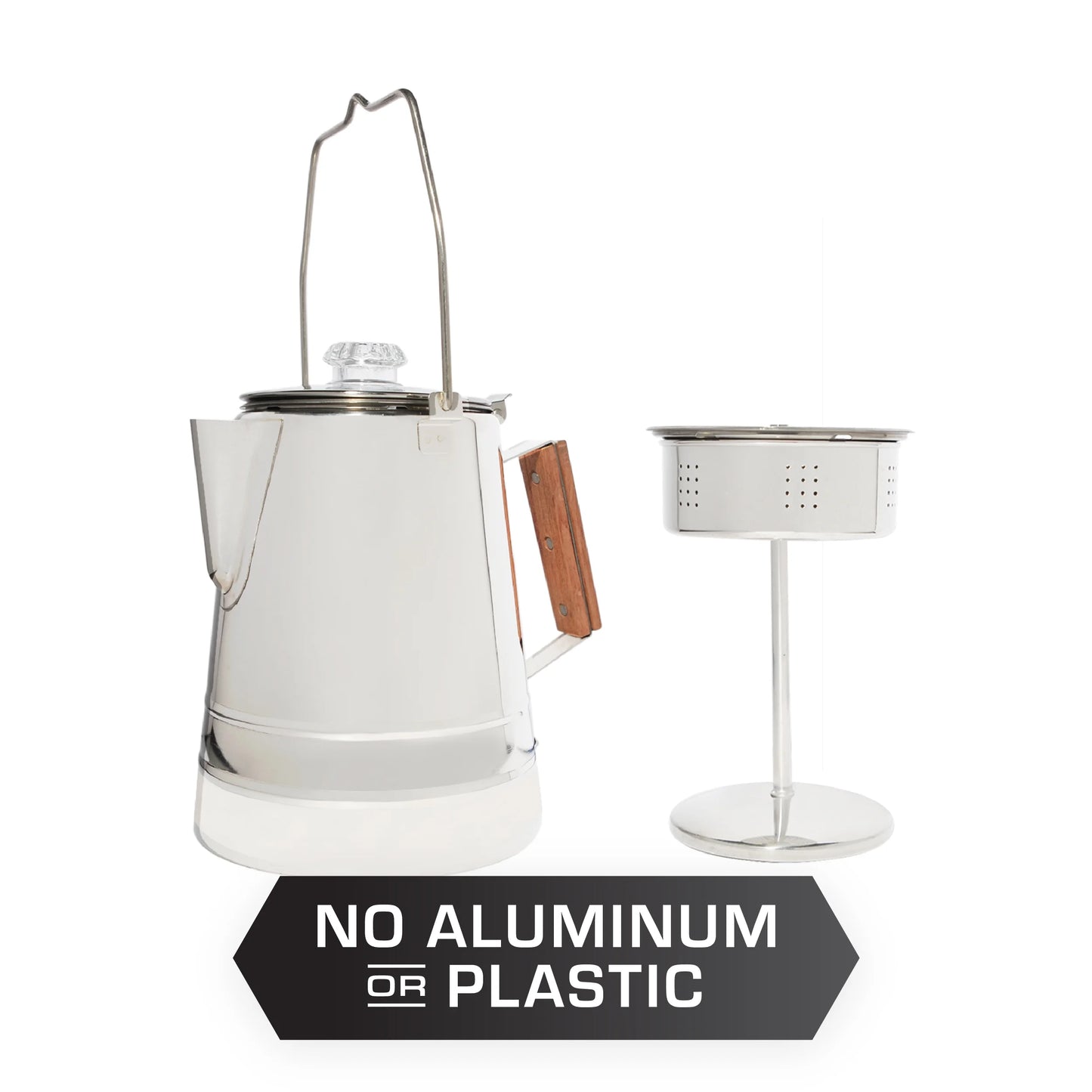 Scoutmaster 24-Cup Stainless Steel Coffee Percolator