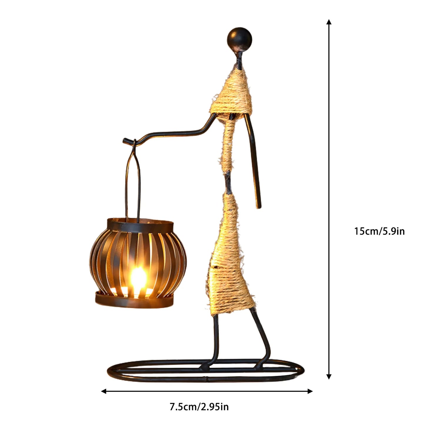 Elegant Metal Candle Holder for Home Decor - African Candlesticks for Decorative Chandeliers and Wedding Centerpieces