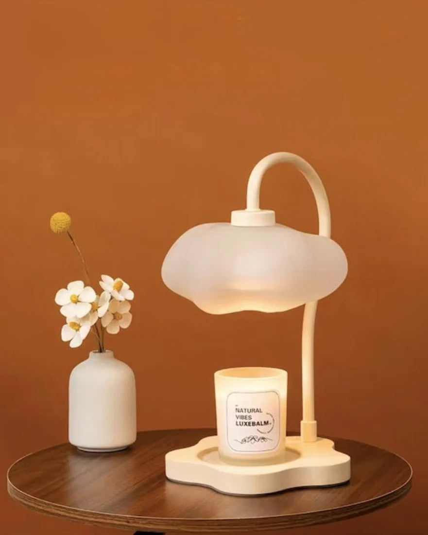 Elegant Cloud Candle Warmer Lamp with Timer for Large Candles