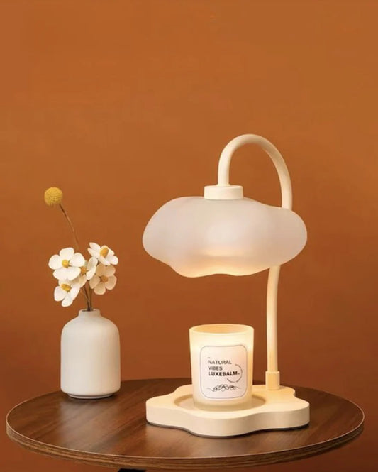 Elegant Cloud Candle Warmer Lamp with Timer for Large Candles