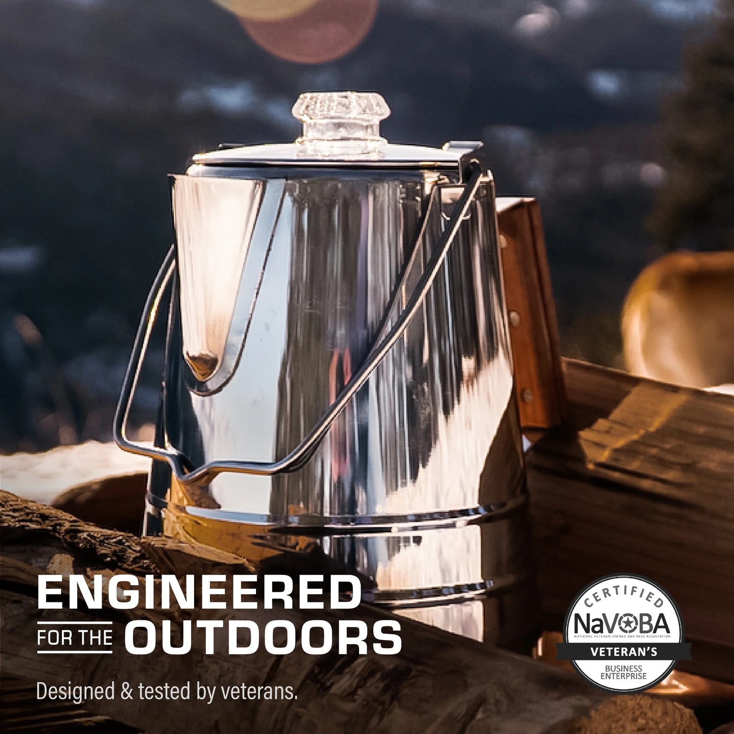 Scoutmaster 24-Cup Stainless Steel Coffee Percolator