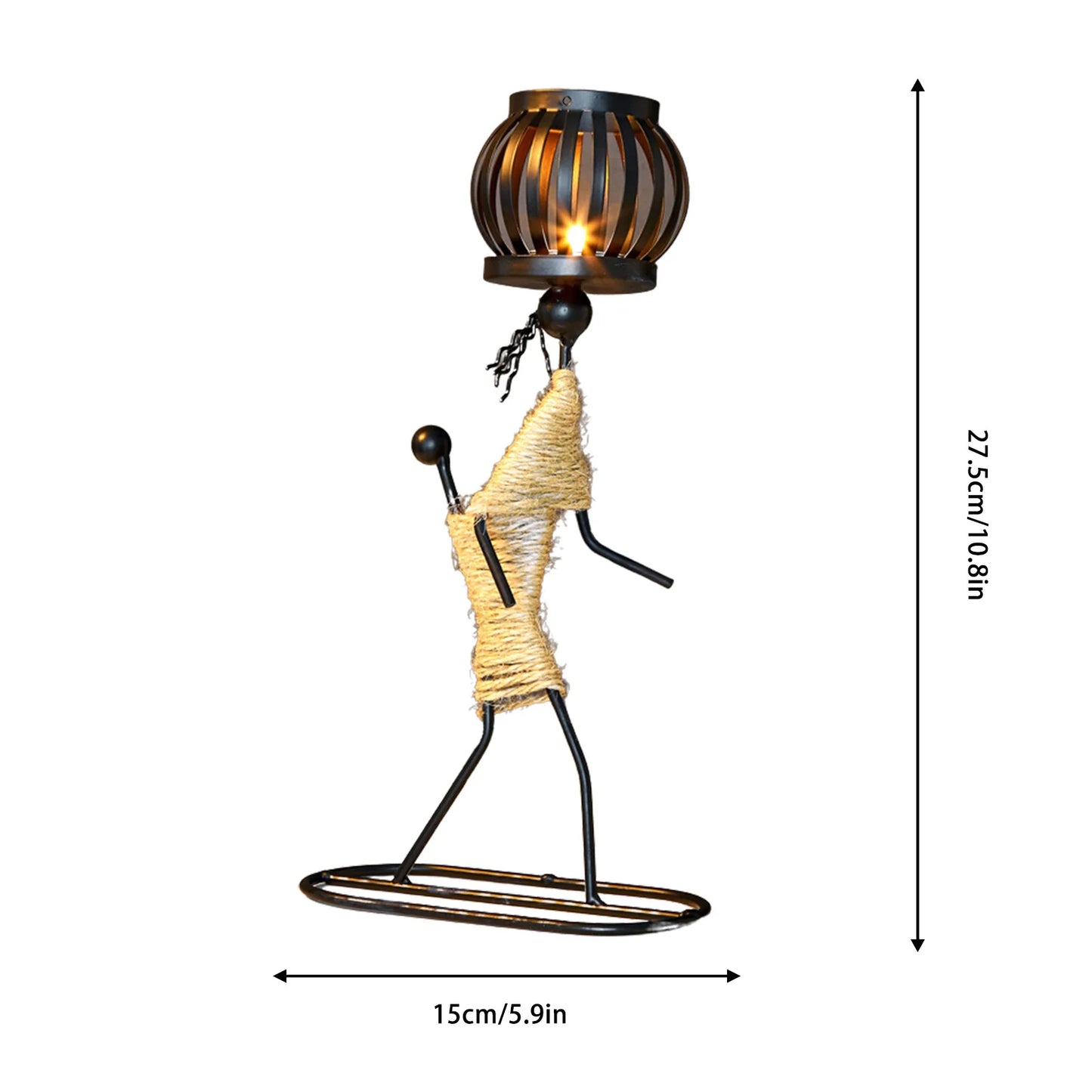 Elegant Metal Candle Holder for Home Decor - African Candlesticks for Decorative Chandeliers and Wedding Centerpieces