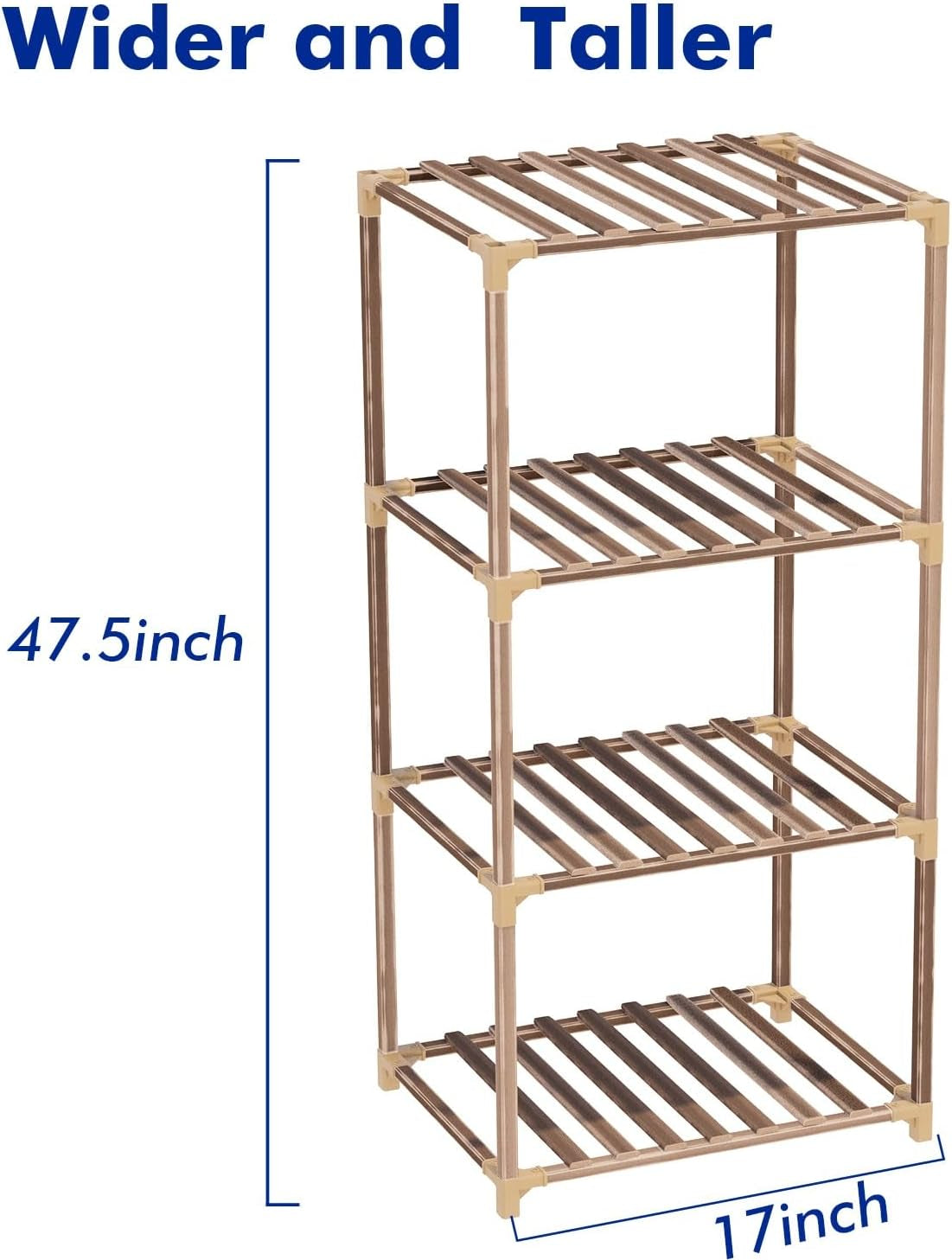 New England 4-Tier Wooden Plant Stand for Indoor/Outdoor Use, Perfect for Living Room, Patio, or Balcony - Supports Multiple Plants, Ideal Gift for Plant Lovers