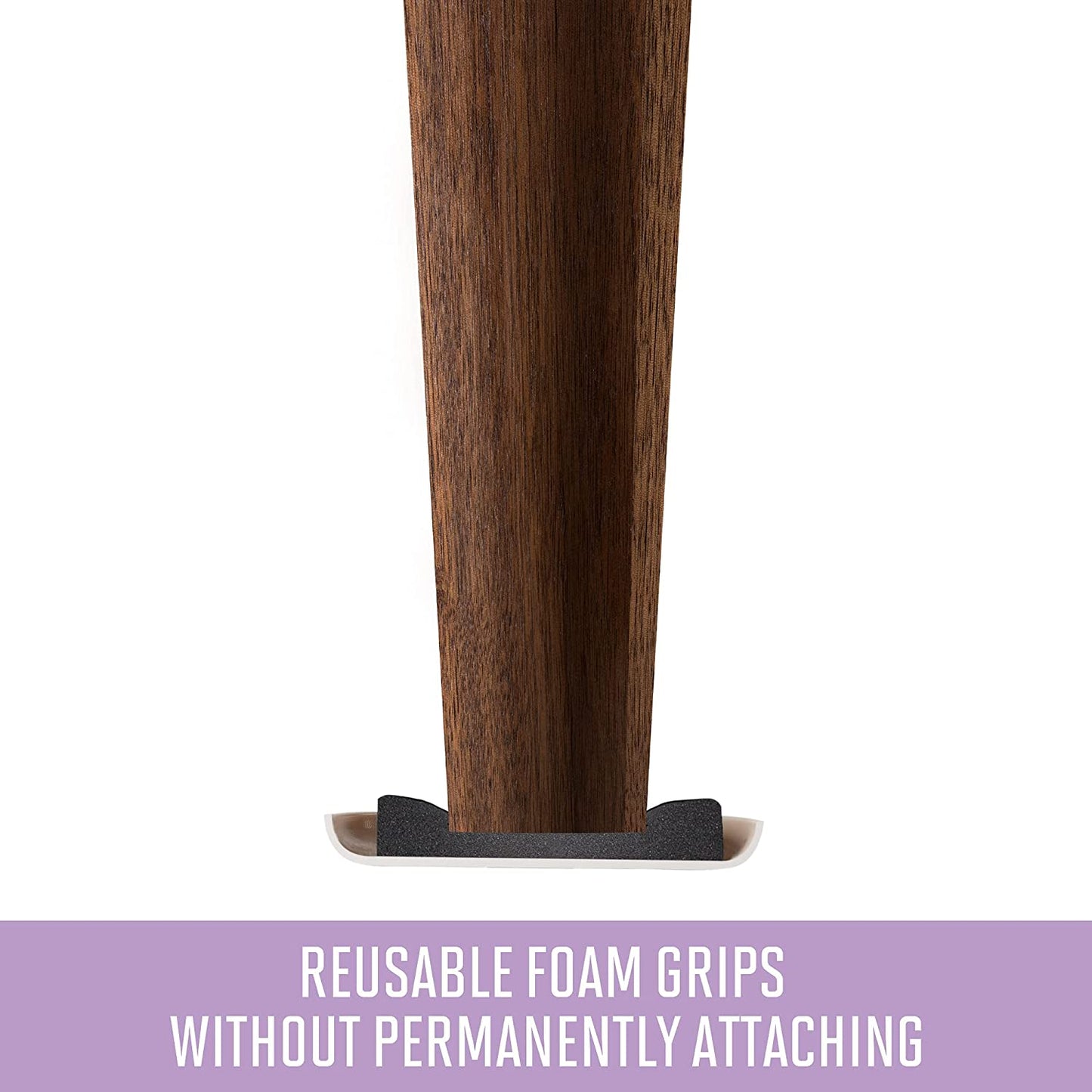 2.5-Inch Round Reusable Furniture Sliders for Carpet - Easy Mobility and Surface Protection, Gray (Set of 8)